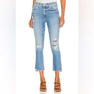 MOTHER The Insider Crop Step Fray